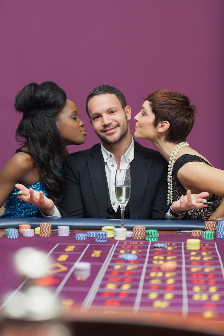 Pengalaman bermain live casino dengan dealer profesional dalam suasana neon merah